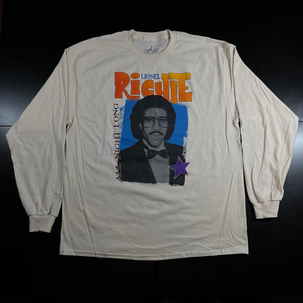 Lionel Richie All Night Long Tour 2023 Longsleeve Tee T Shirt Men’s Sz XL New